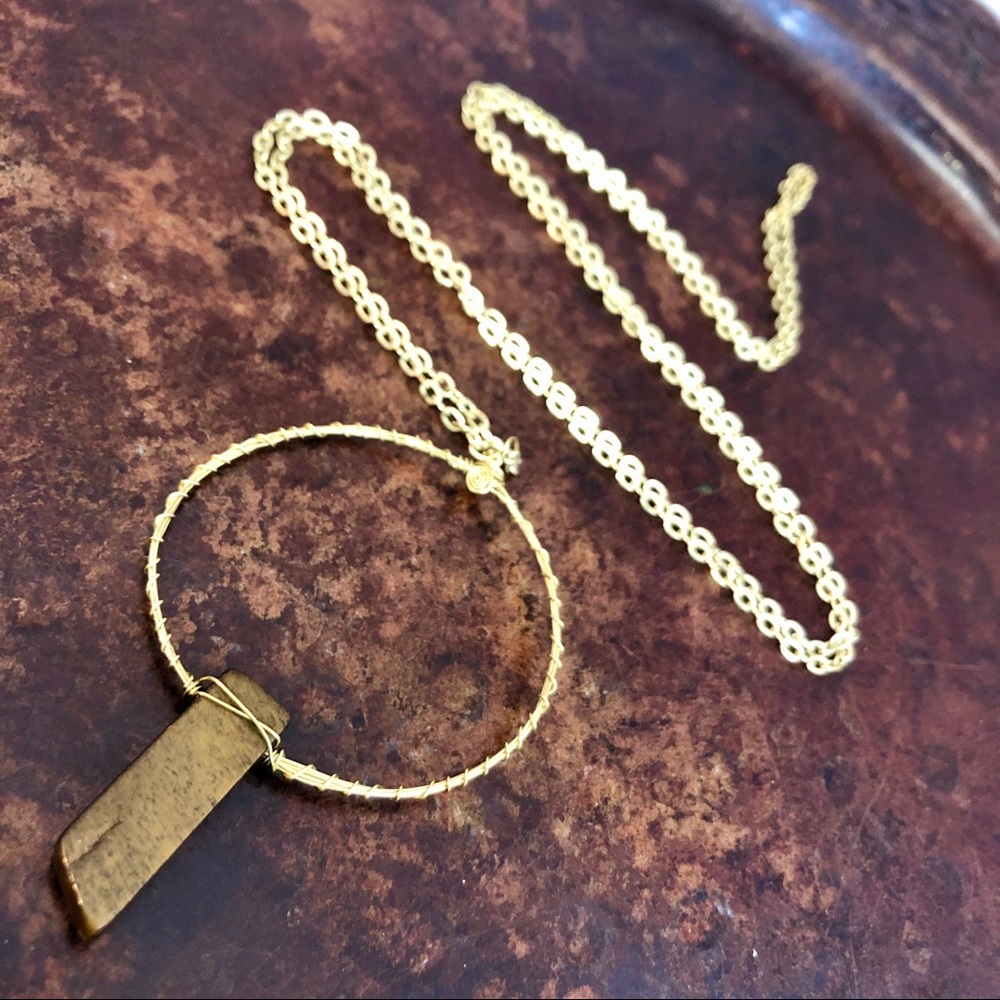 Tigers Eye Circle of Protection Necklace